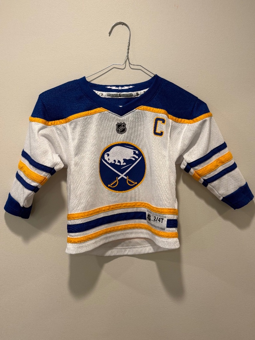 Buffalo Sabres toddler jersey, t-shirt, and sweatpants combo